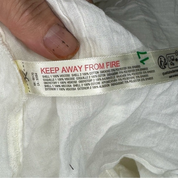 Free People Sunsational Midi Elegant White Ruffled Dress Large Nwt - Picture 8 of 15